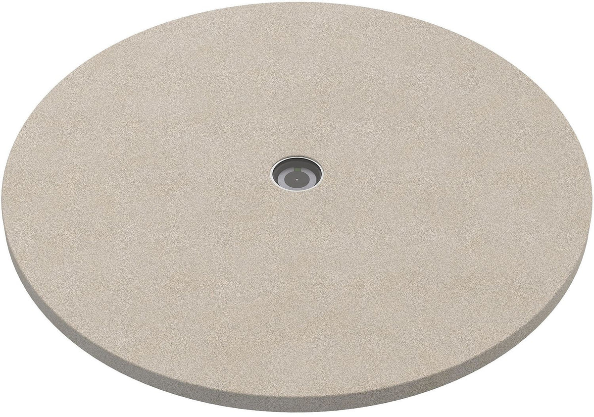 Pizzastein Ø 41 cm cordierit med temperaturindikator fra Outdoorchef forfra