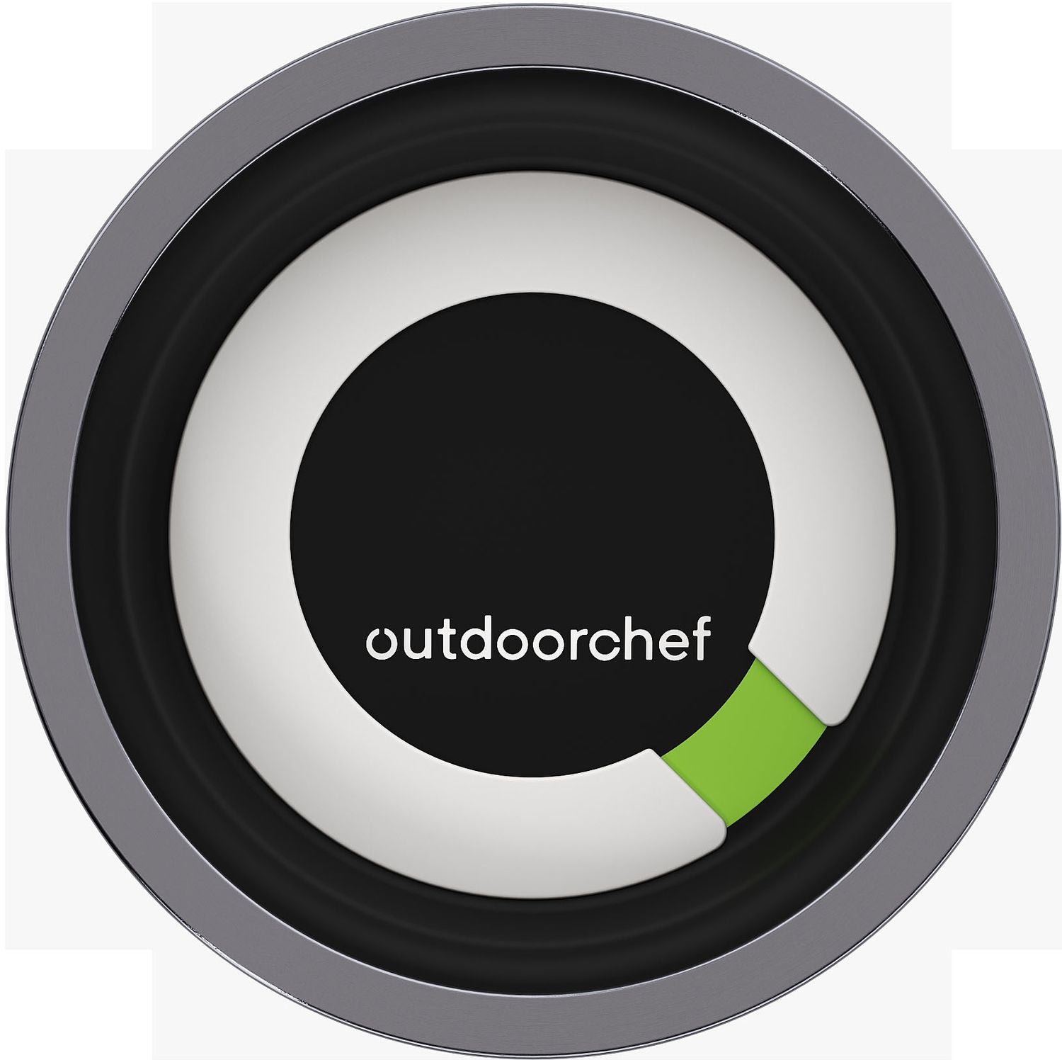 Bakside av Pizzastein Ø 41 cm cordierit med temperaturindikator Outdoorchef