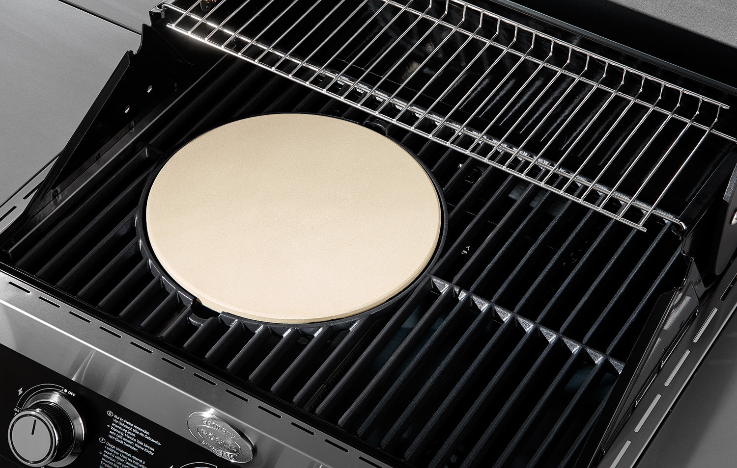 Pizzastein cordierit 30 cm for Vario+ grillrist Rösle nærbilde
