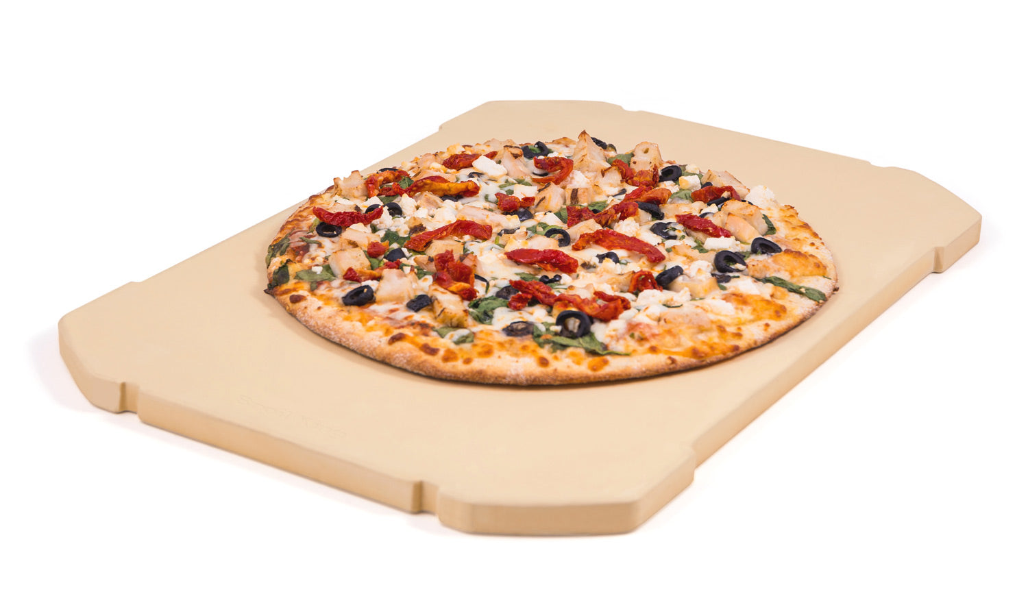Baksiden av Pizzastein for Baron 44x31 cm cordierit Broil King