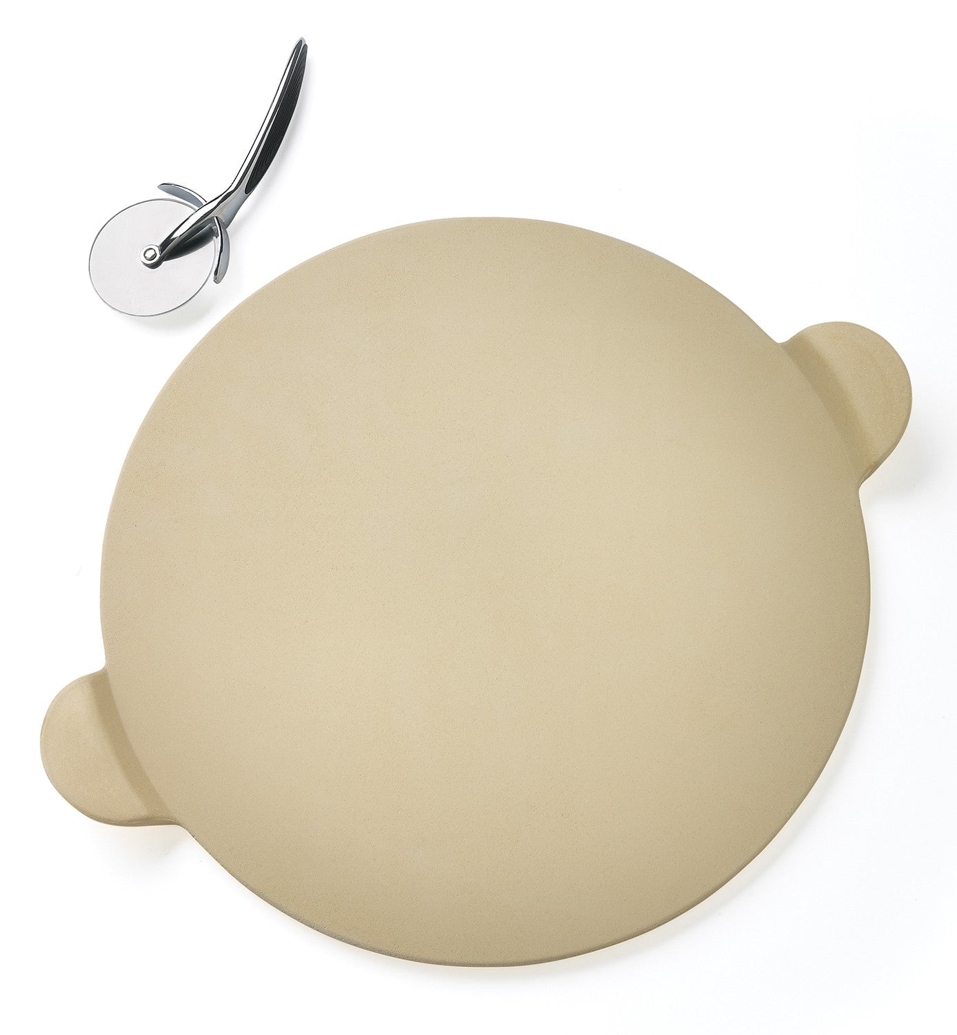 Pizzastein PRO 38 cm med pizzaskjærer i sett Napoleon forfra