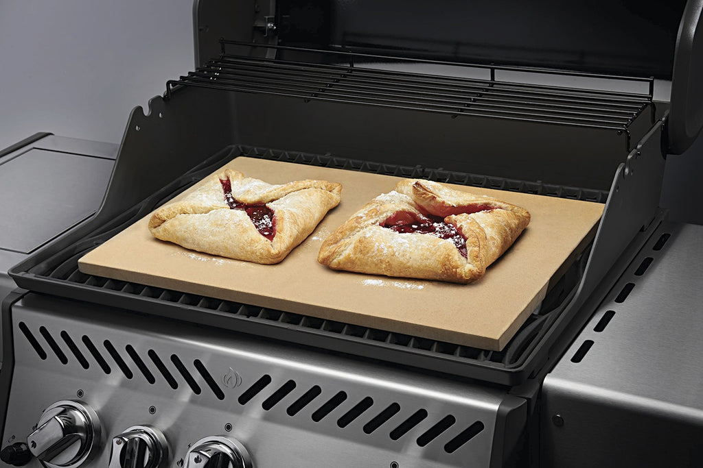 Montert Pizzastein rektangulær 51 x 34 cm cordierit - Napoleon på grill