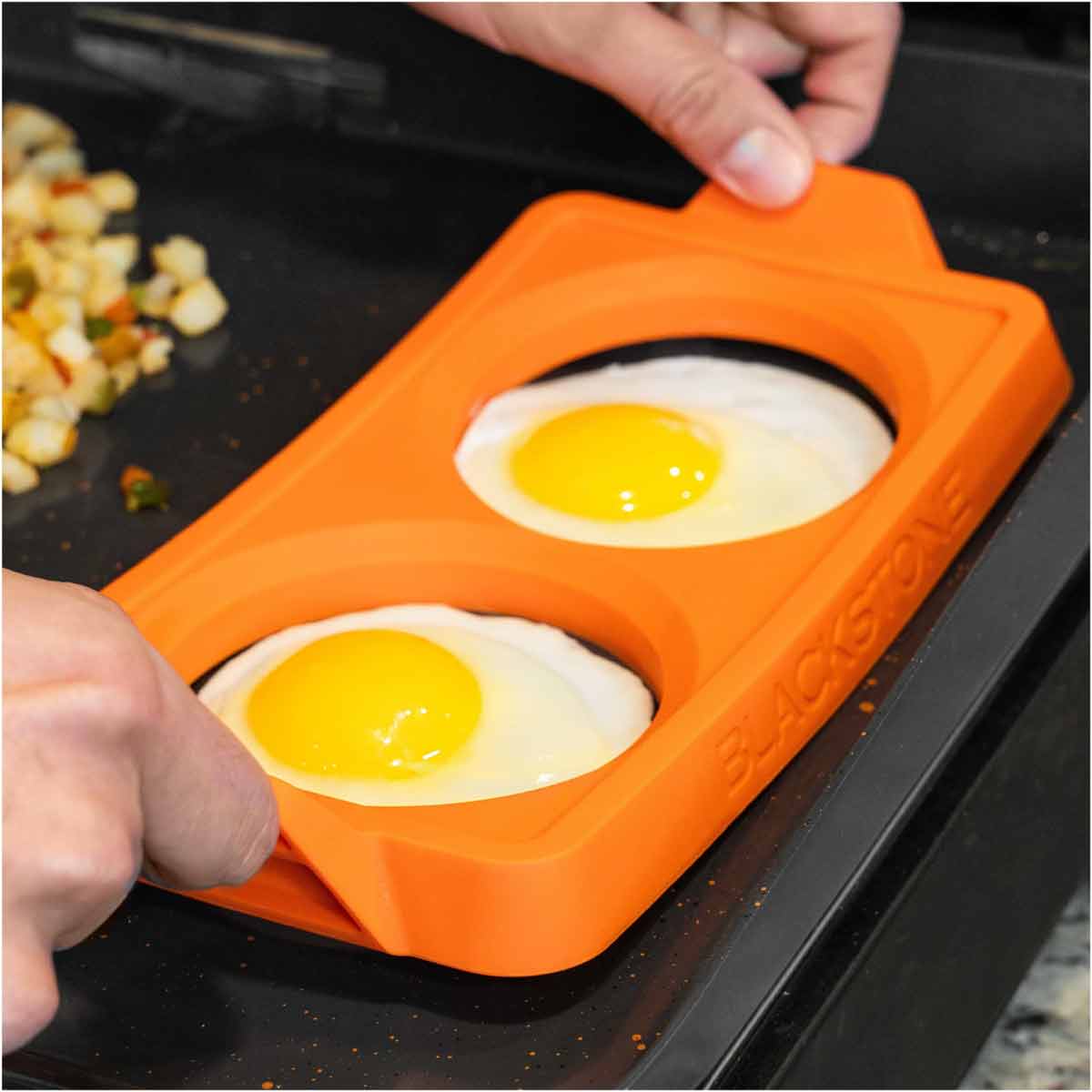 Plancha eggformsett 3-delt silikon - Blackstone detalj av silikonmateriale