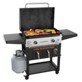 Plancha gassgrill 28" med Airfryer 2 brennere 73 cm - Blackstone forfra