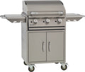 Plancha gassgrill 3 brennere rustfritt stål - BULL forfra