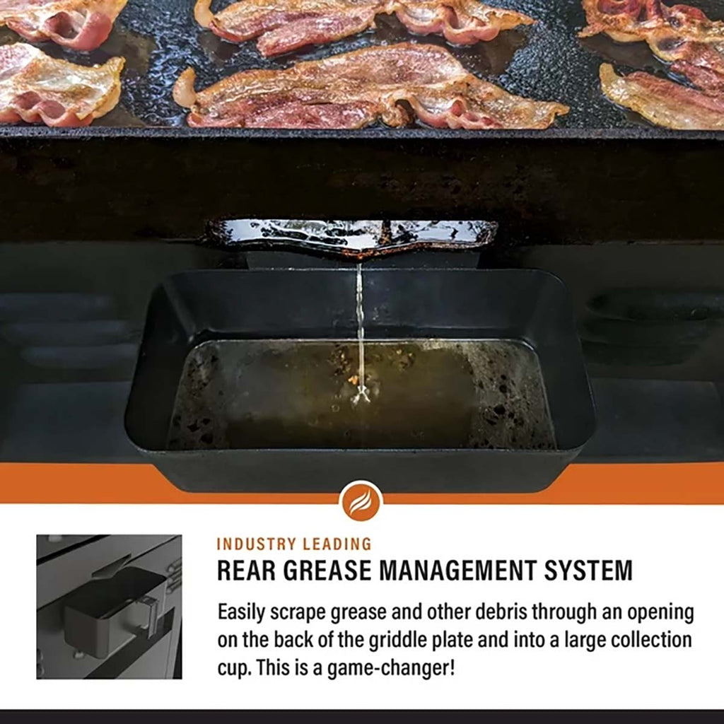 Montert Plancha gassgrill 36" med Airfryer 4 brennere 91 cm Blackstone