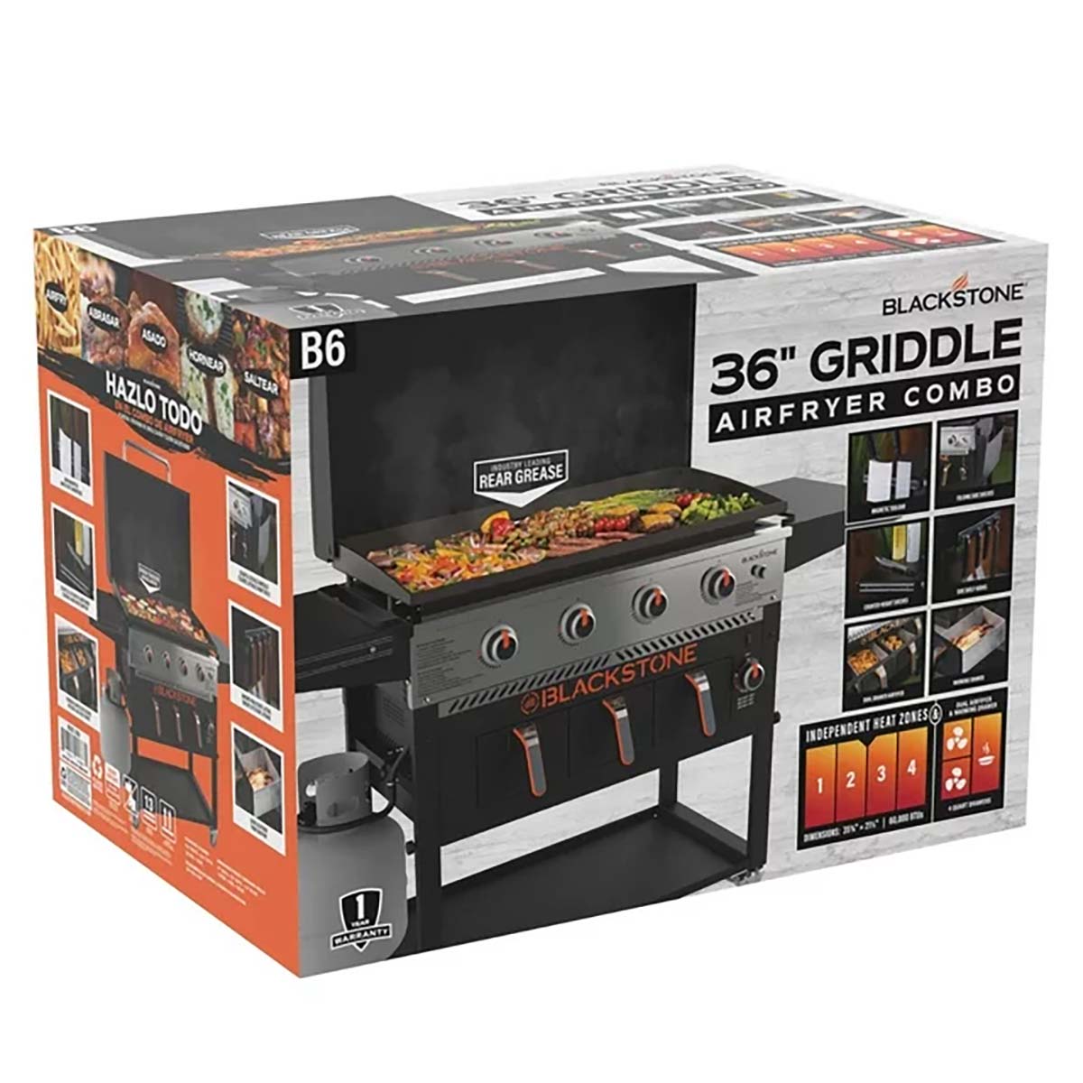 Plancha gassgrill 36" med Airfryer 4 brennere 91 cm - Blackstone