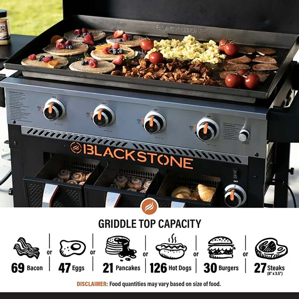 Plancha gassgrill 36" med Airfryer 4 brennere 91 cm - Blackstone