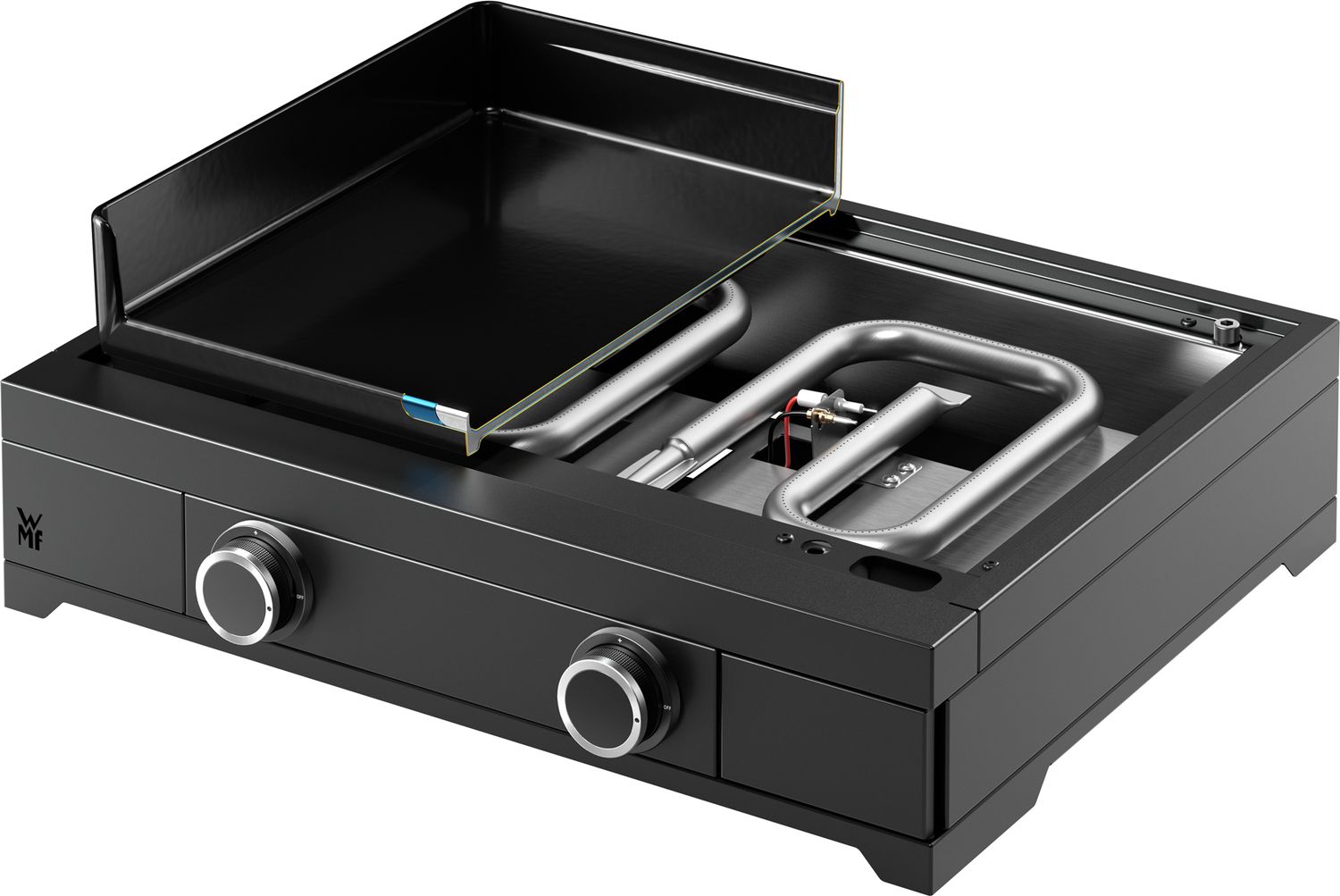 Plancha gassgrill Edition One 60 cm støpejern 2 brennere - WMF oversikt over grillflate