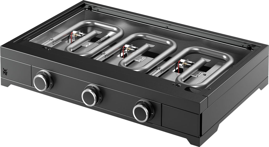 Plancha gassgrill Edition One 75 cm støpejern 3 brennere - WMF sideprofil