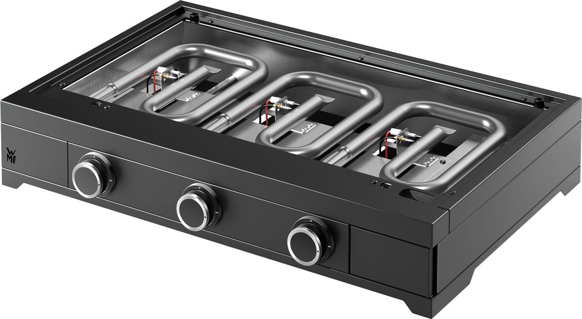 Plancha gassgrill Edition One 75 cm støpejern 3 brennere - WMF sideprofil