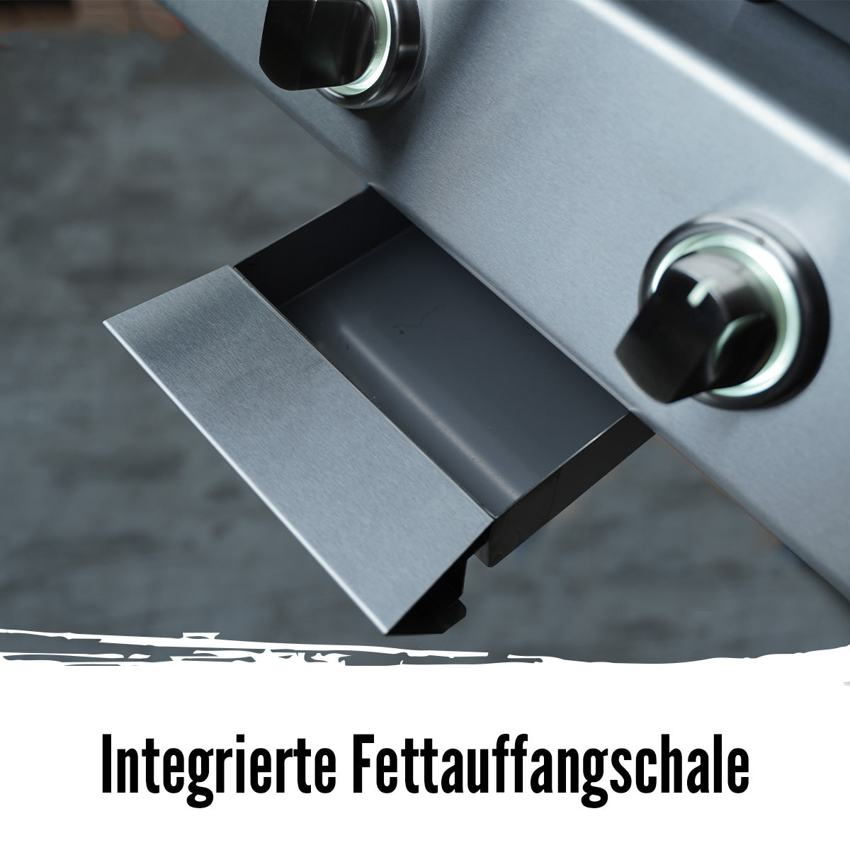 Montert Plancha gassgrill G-200 S emaljert støpejern i bruk