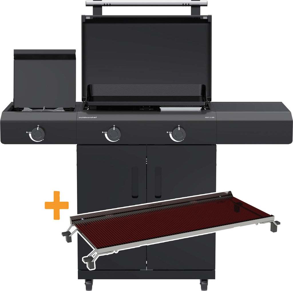 Plancha gassgrill HEAT C-265 Blazing Zone med Blazinglas forfra