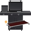 Plancha gassgrill HEAT C-265 Blazing Zone med Blazinglas forfra