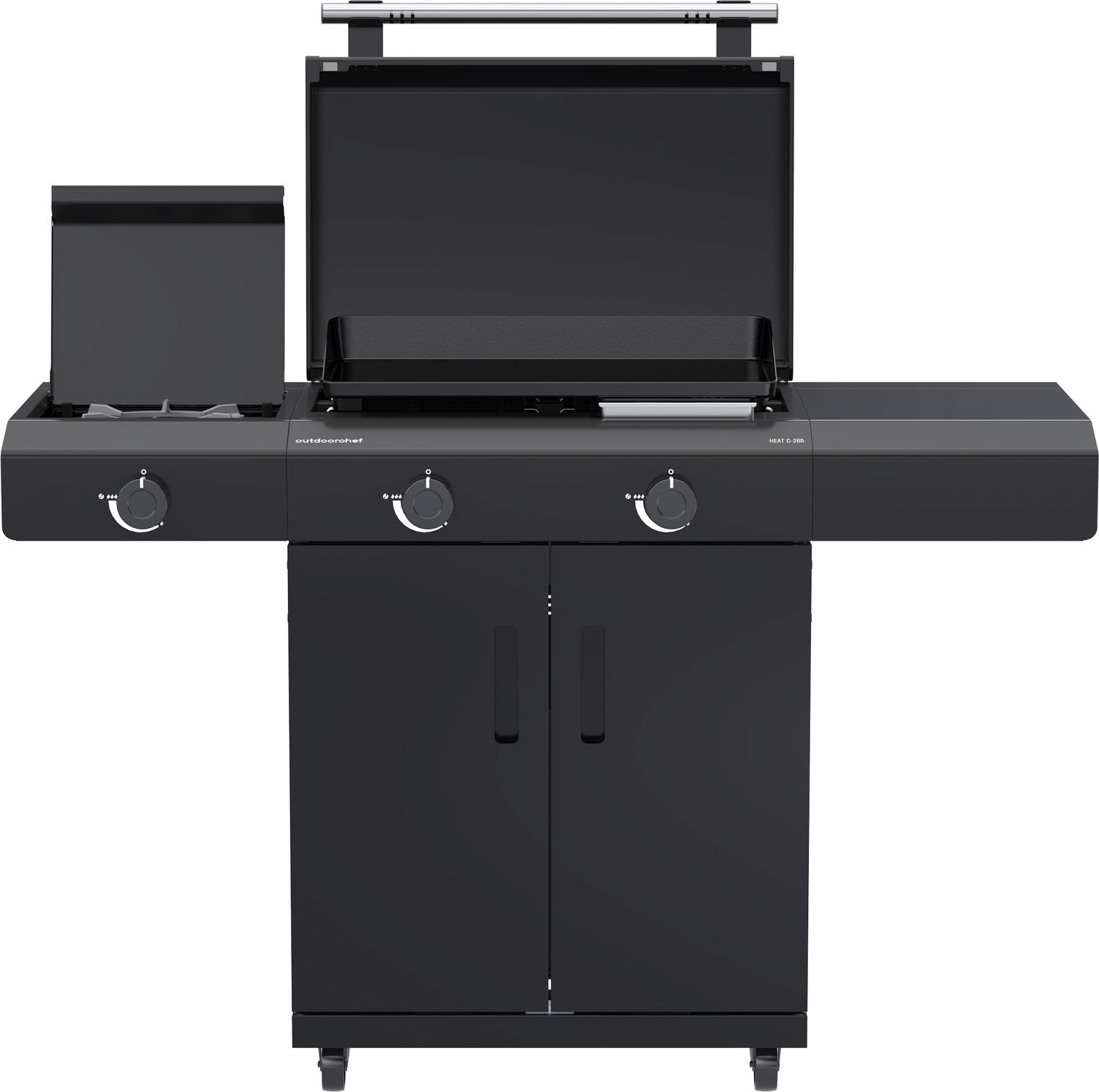 Plancha gassgrill HEAT C-265 med Blazing Zone støpejern forfra