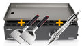 Plancha grill 2 brennere 7 kW rustfritt stål med tilbehør forfra