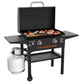 Plancha grill 28" Griddle med lokk 2 brennere 73 cm Blackstone forfra