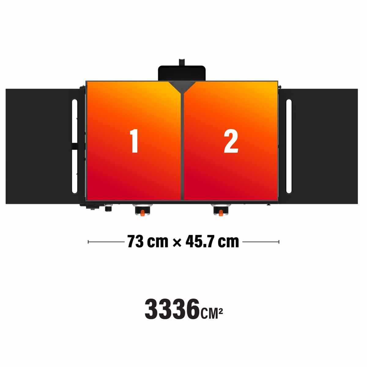 Plancha grill 28" Griddle med lokk 2 brennere 73 cm Blackstone med hjul