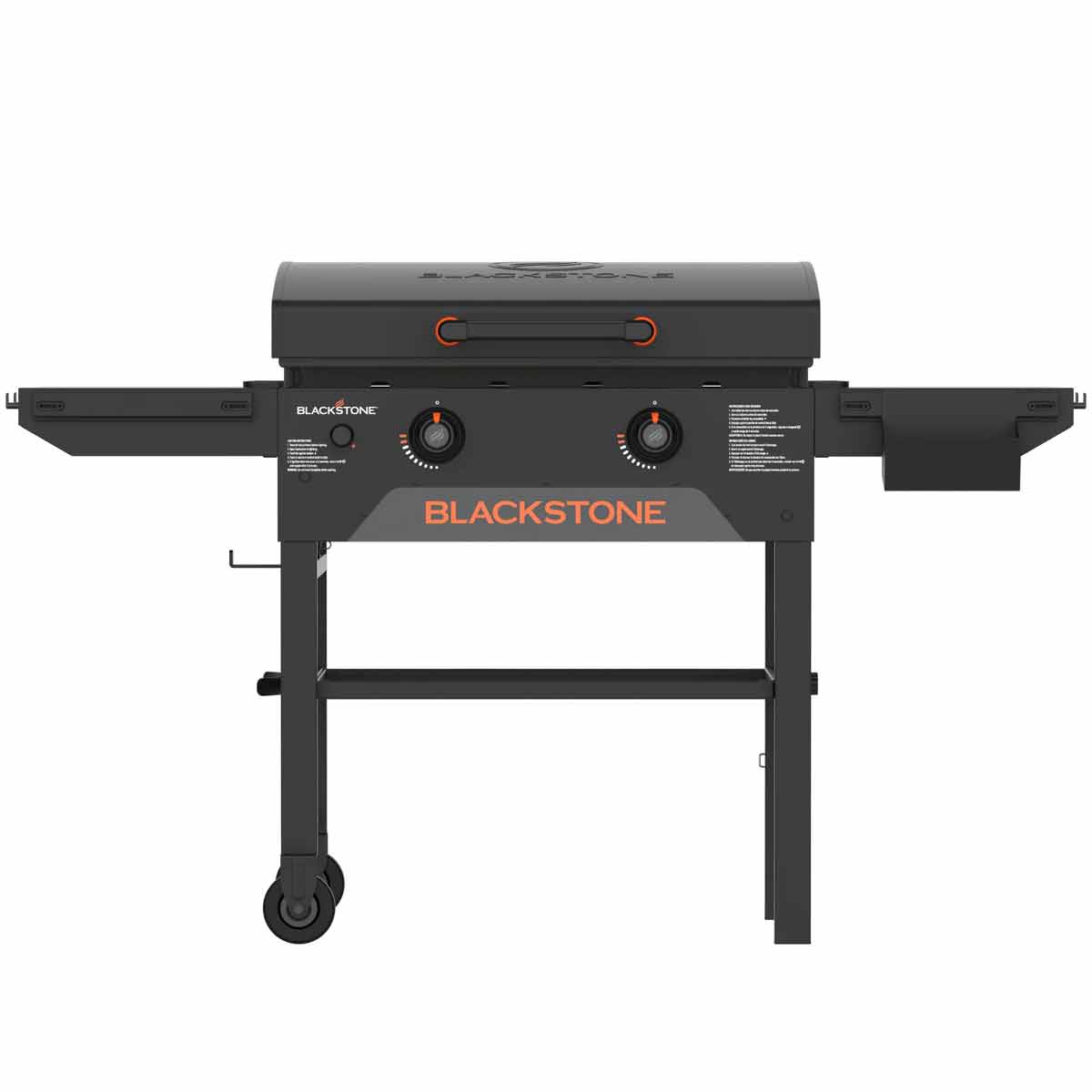 Nærbilde av grillflate på Plancha grill 28" Omnivore inkl. lokk 2 brennere - Blackstone