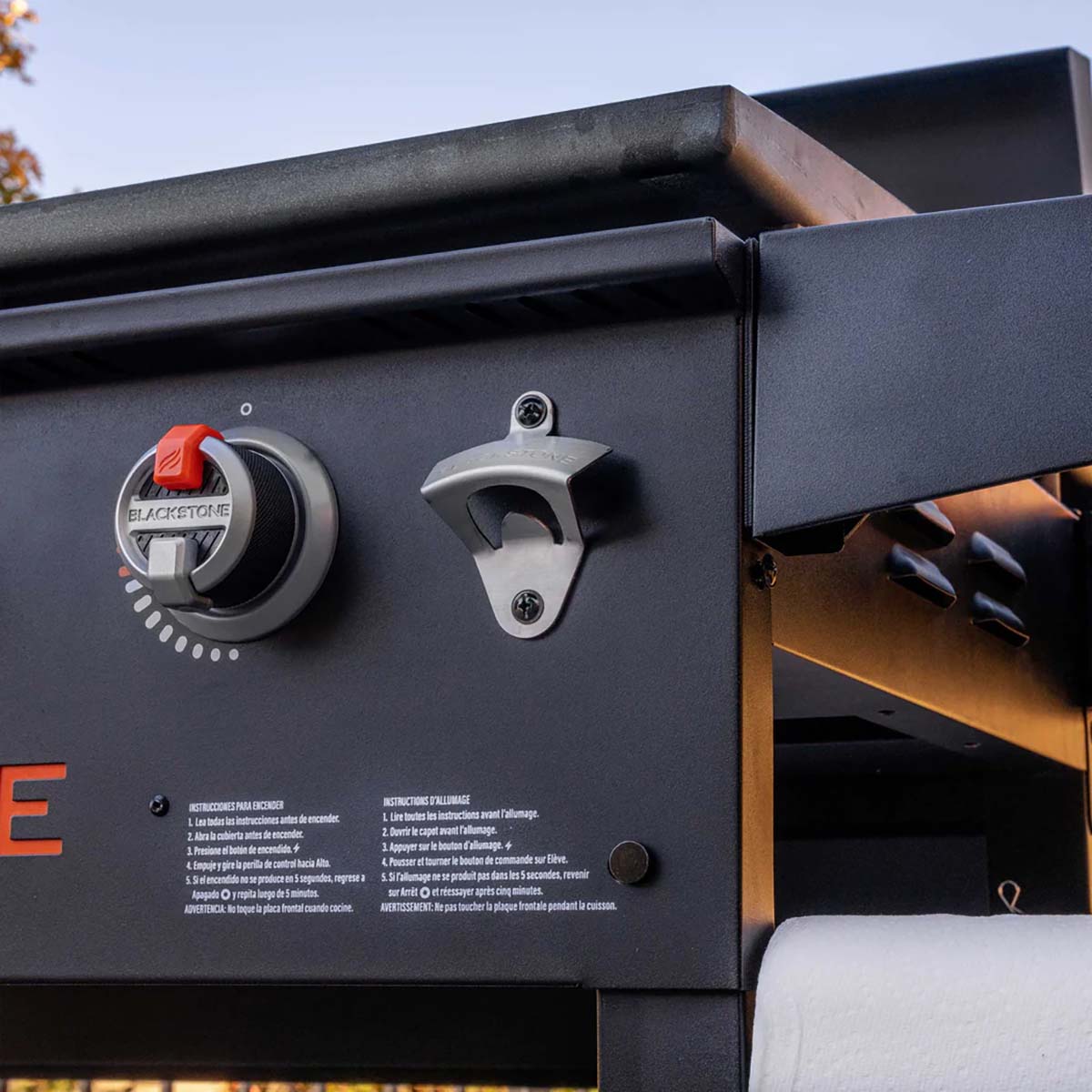 Plancha grill 36" Griddle med hardcover 4 brennere 91 cm - Blackstone magnetisk tilbehørsliste