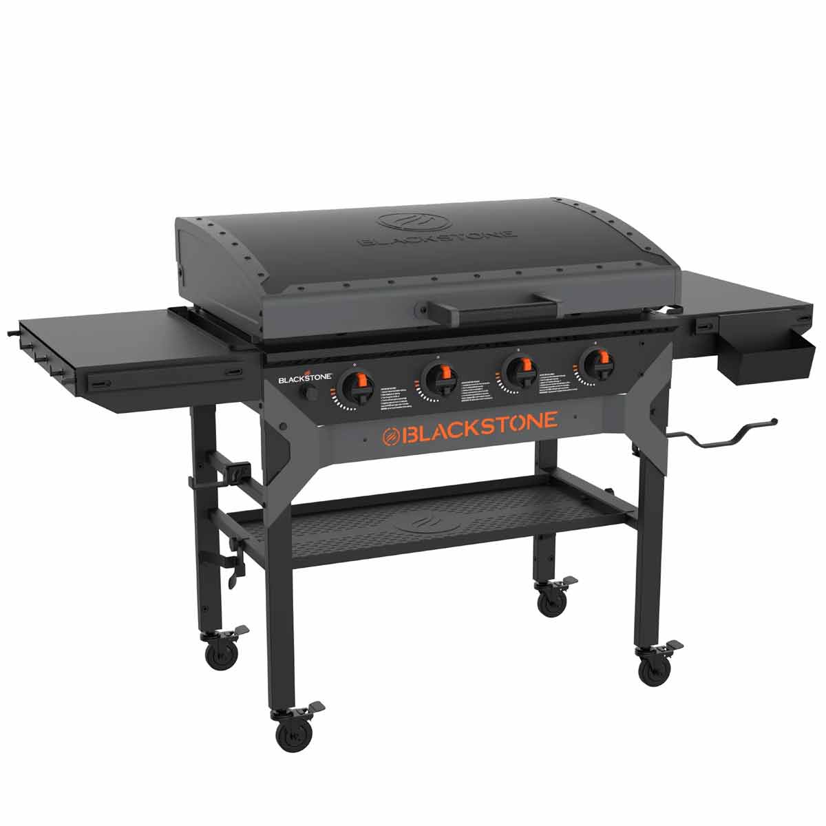 Plancha grill 36" Iron Forged inkl. lokk 4 brennere - Blackstone montert