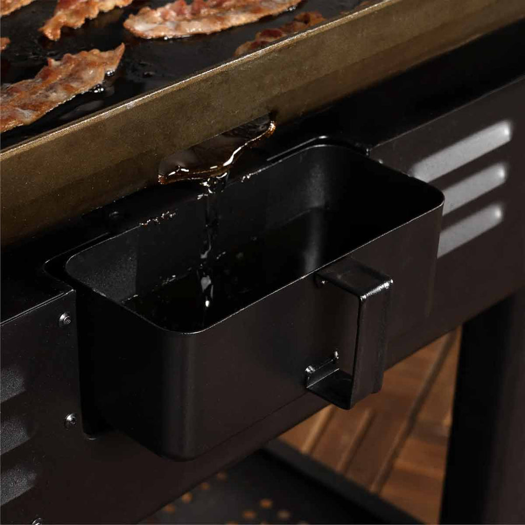 Plancha grill 36" Omnivore med lokk 4 brennere - Blackstone sidebord