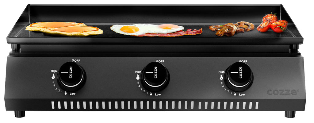 Plancha grill 700 med XXL plancha-sett støpejern bakside