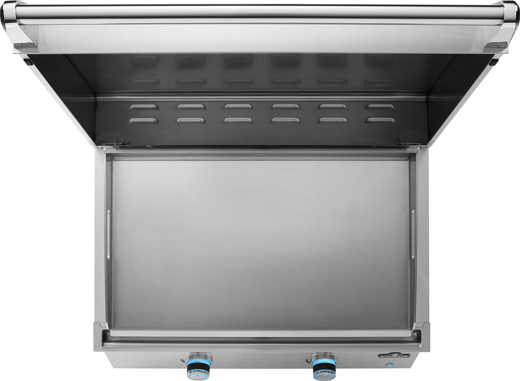Plancha grill 700-Series 32" innebygd 2 brennere rustfritt stål - Napoleon avtakbar lokk