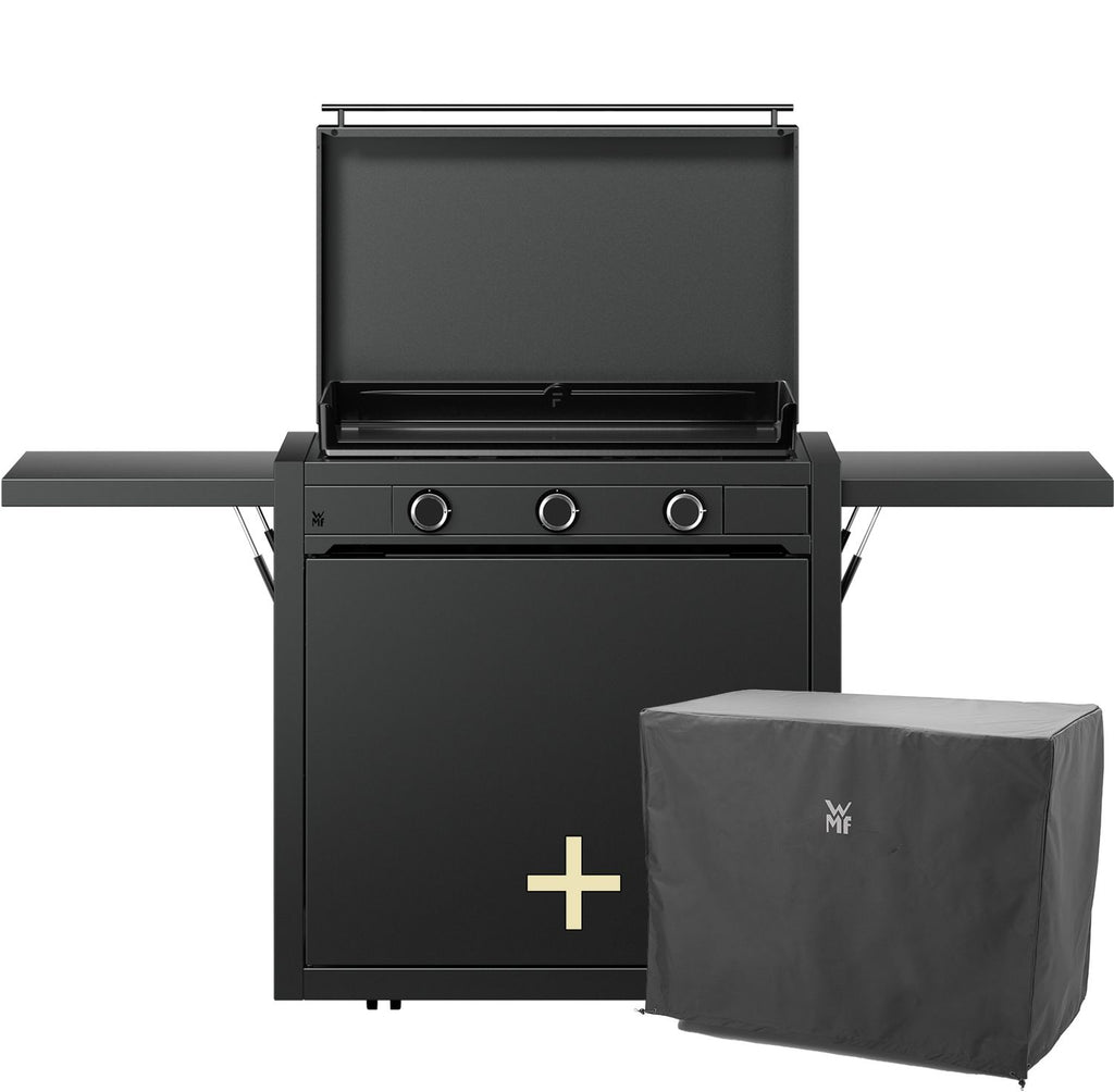 Plancha grill gass Edition One 75 cm med vogn og trekk - WMF forfra