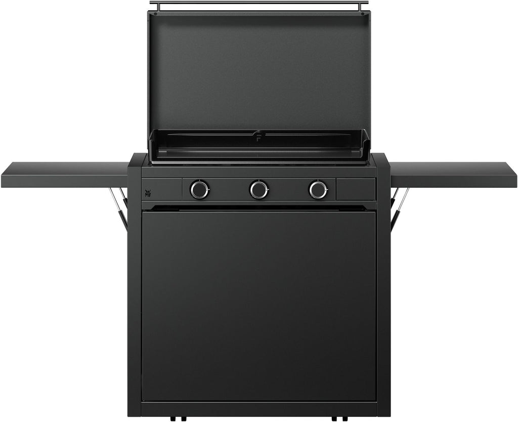 Plancha grill gass Edition One 75 cm med vogn og trekk - WMF kontrollpanel