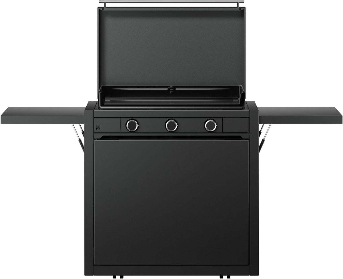 Plancha grill gass Edition One 75 cm med vogn og trekk - WMF kontrollpanel