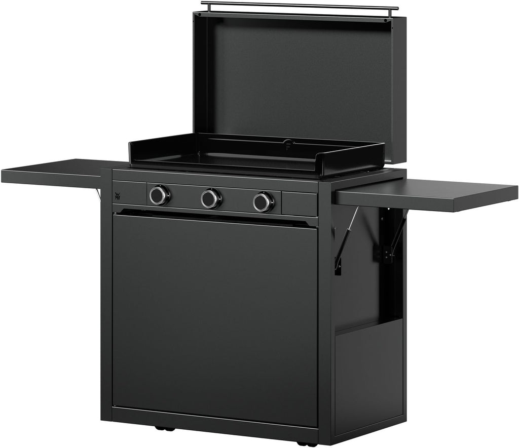 Plancha grill gass Edition One 75 cm med vogn og trekk - WMF lokk lukket