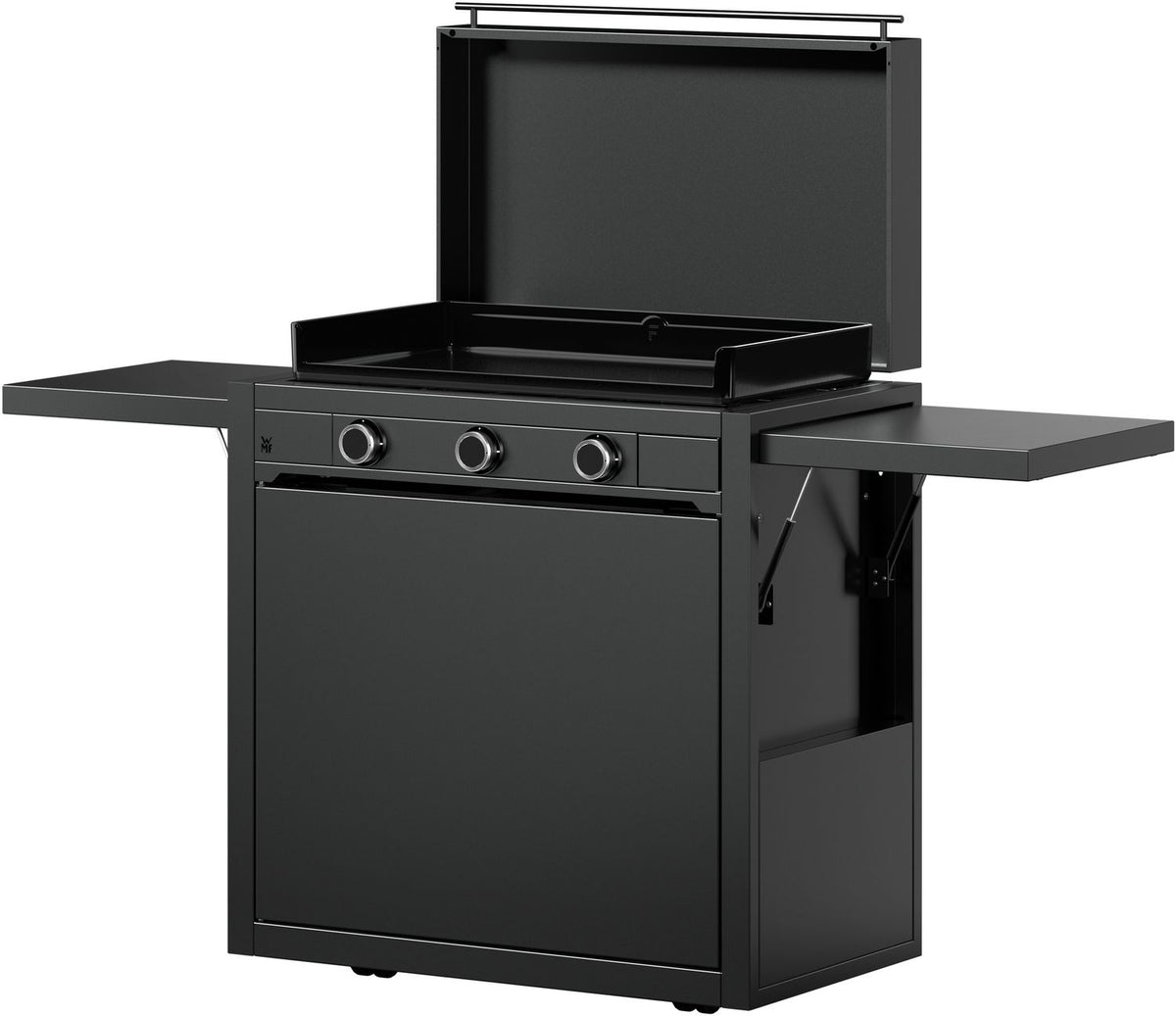 Plancha grill gass Edition One 75 cm med vogn og trekk - WMF lokk lukket