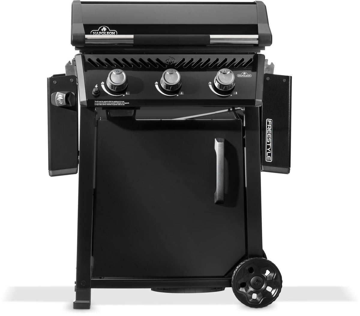 Plancha grill Freestyle 24 rustfritt stål montert utendørs