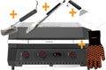 Plancha grill G-800 Combo med grillrist og grillsett forfra