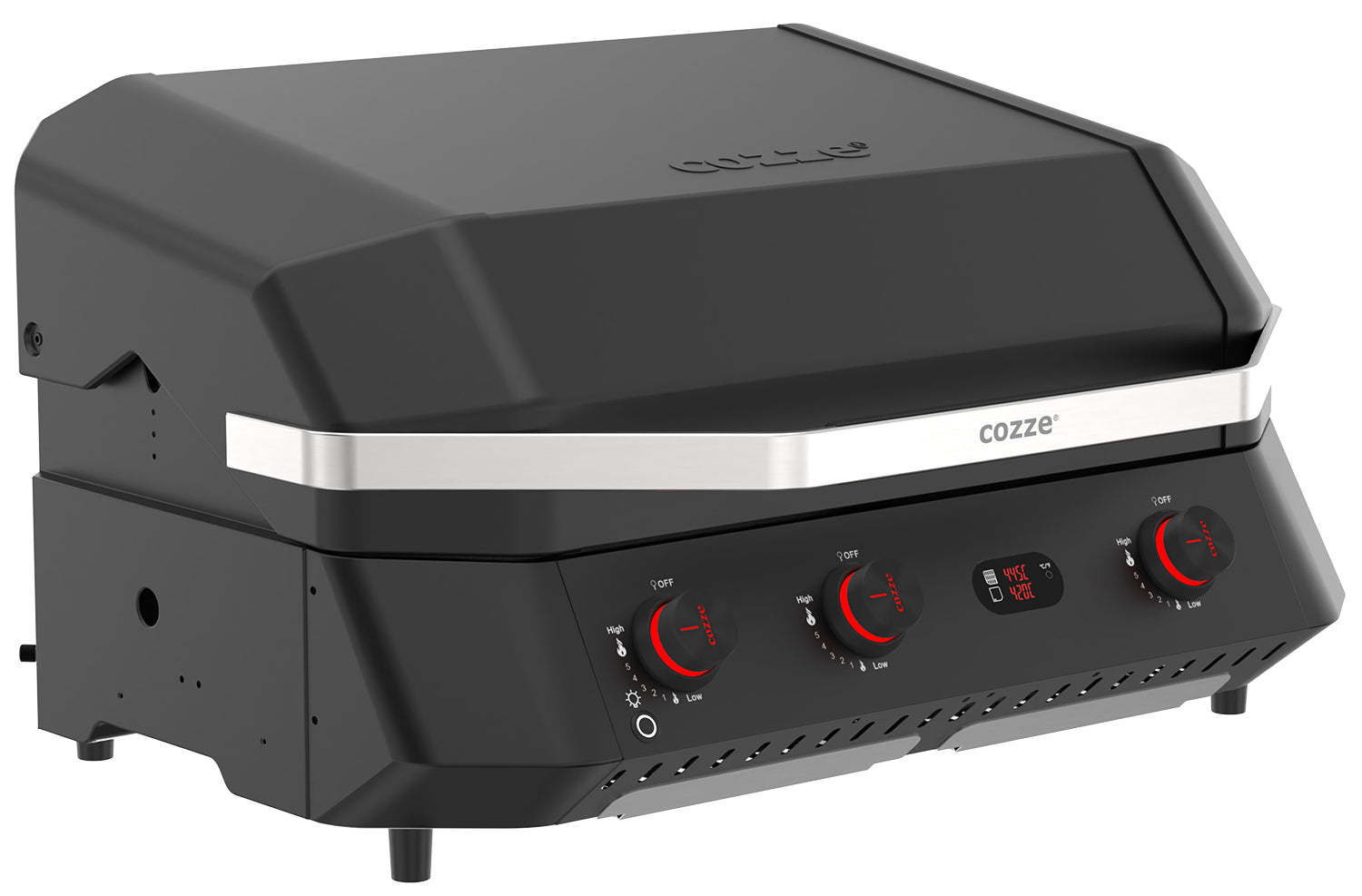 Plancha grill G-800 Combo med grillrist 3 brennere 30 mbar - Cozze nærbilde av grillrist
