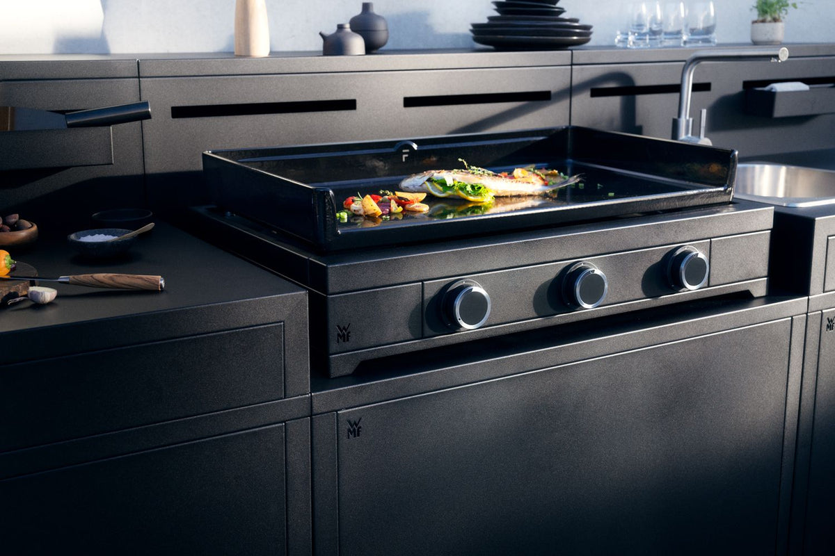 Plancha grill gass Edition One 75 cm med lokk montert