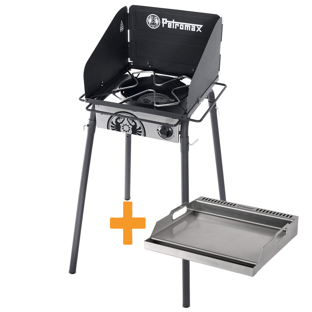 Plancha grill sett GE45 med grillplate forfra