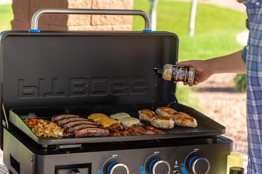 Plancha grill Ultimate 3-brenner med understell bakside