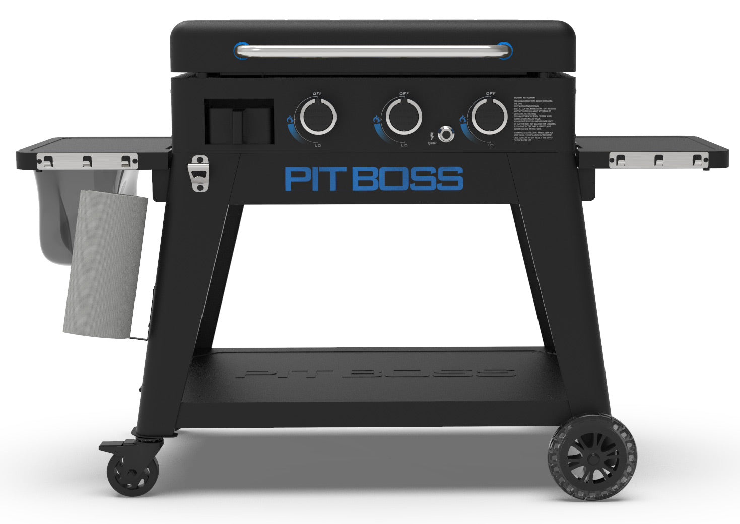 Plancha grill Ultimate 3-brenner med understell - Pit Boss forfra