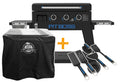 Plancha grill Ultimate 3-brenner med stativ og grillsett - Pit Boss forfra