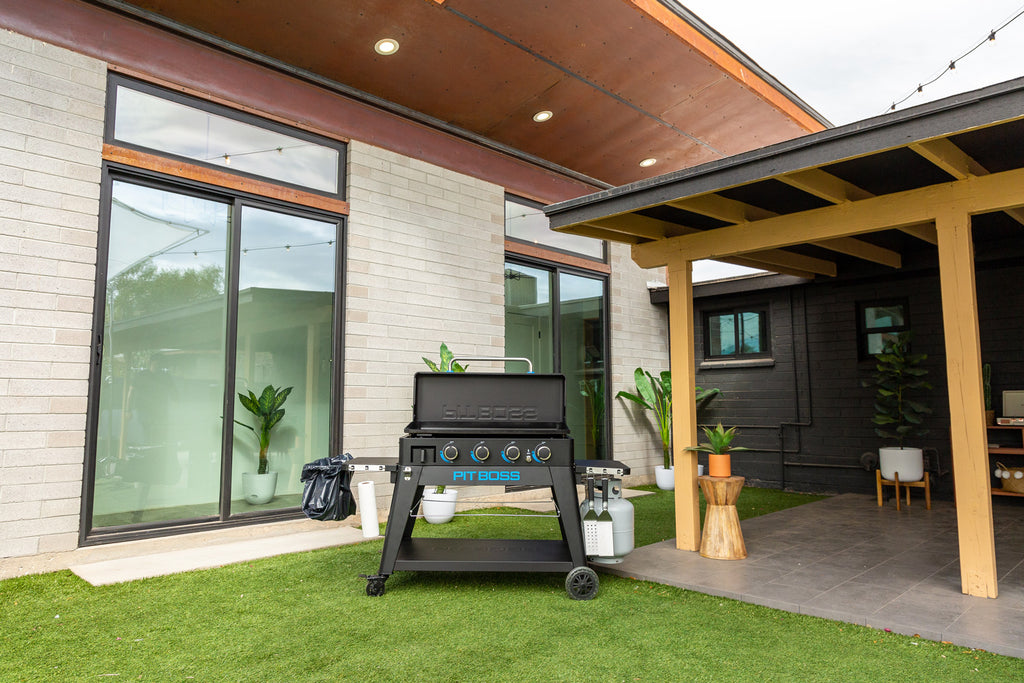 Plancha grill Ultimate 4-brenner med understell - Pit Boss fettoppsamlingsskuff