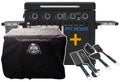 Plancha grill Ultimate 5-brenner med grillsett og trekk - Pit Boss forfra