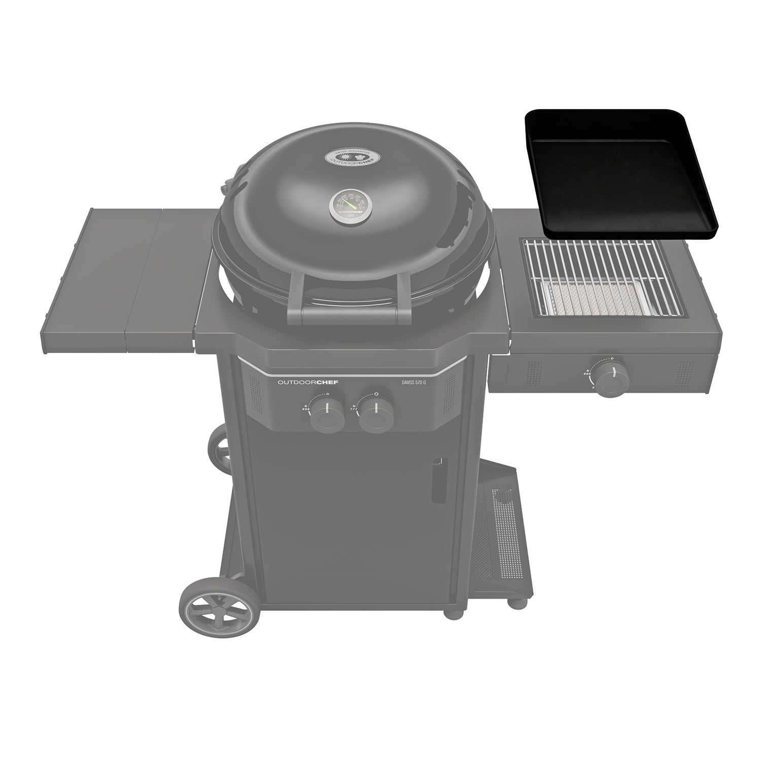 Plancha L støpejern for Blazing/Cooking Zone 32x38 cm bakside