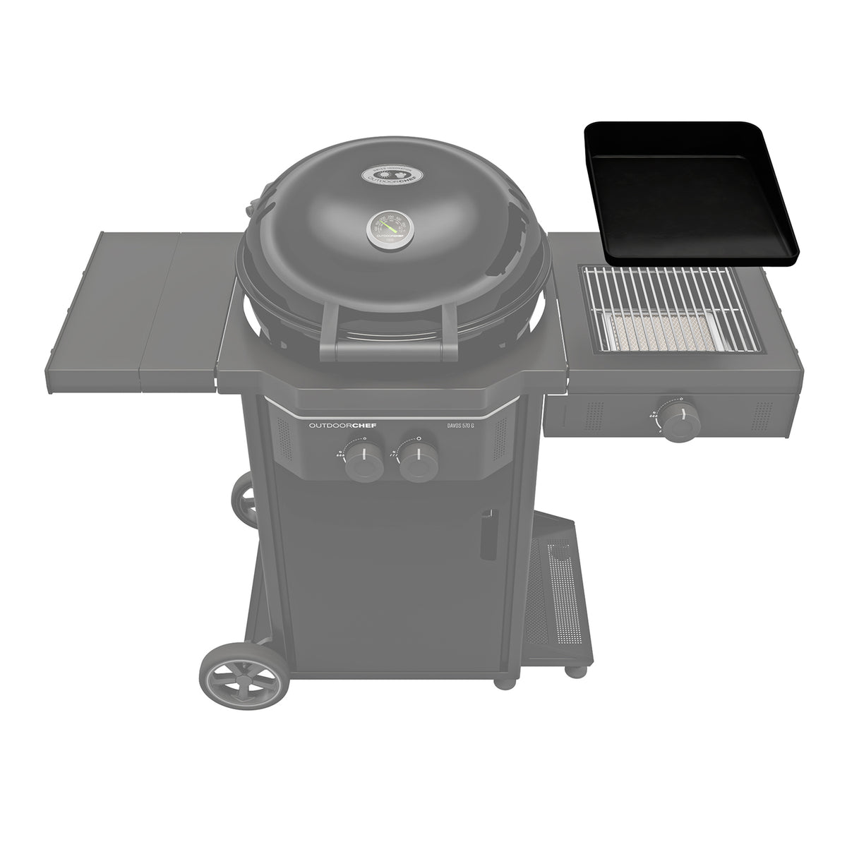 Plancha L støpejern for Blazing/Cooking Zone 32x38 cm bakside