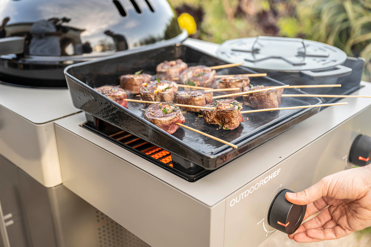 Montert Plancha L støpejern for Blazing/Cooking Zone 32x38 cm på grill