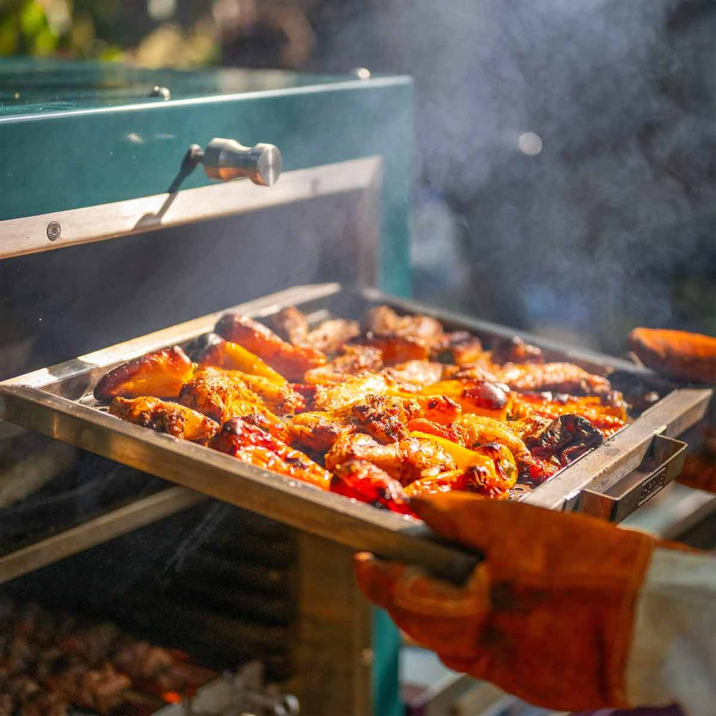 Plancha perforert rustfritt stål - Charlie Oven bakside