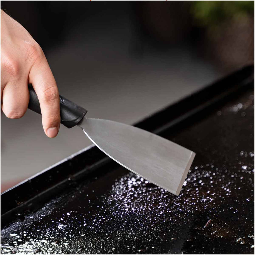 Plancha rengjøringssett 8-delt for grillplate - Blackstone bakside