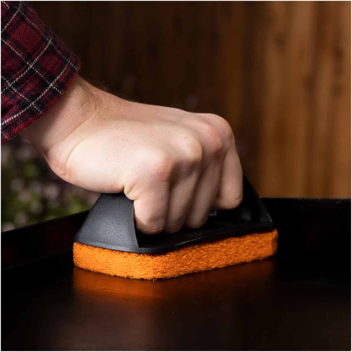 Plancha rengjøringssett 8-delt for grillplate - Blackstone detalj av håndtak