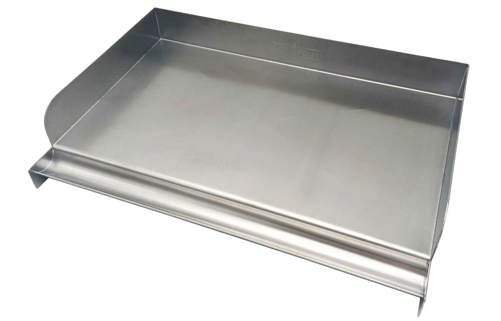 Plancha rustfritt stål M 41 x 28 cm grillplate forfra